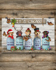 Butterfly Labrador Retriever It's Okay Quotes Xmas Poster Seasonal Gift Ideas For Siblings