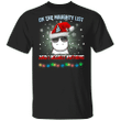Unicorn On The Naughty List And I Regret Nothing T-Shirt Funny Animal Xmas Tee For Girlfriend