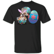 Bulldog Egg Easter T-Shirt Cute Dog Easter Graphic Shirt For Family Gift
