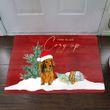 Dachshund Come In And Cozy Up Doormat Cute Funny Christmas Doormat Housewarming Gift Idea