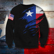 Texas Flag And American Flag 3D Sweatshirt Proud Texan Sweatshirt, Winter Gifts Unisex Clothes