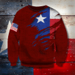Texas Flag And American Flag 3D Sweatshirt Proud Texan Sweatshirt, Winter Gifts Unisex Clothes