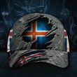 Iceland Hat 3D Vintage Old Retro Patriotic Iceland  Flag Cap For Icelander Men