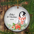 Baby First Christmas Ornament Penguin Christmas Ornament Penguin Christmas Decorations