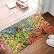 Birds On Tree Spring Doormat Decorative Inside Outside Front Door Mat Gift For Family Idea