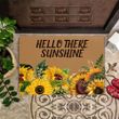 Hello Sunshine Doormat Hello There Sunshine Sunflower Doormat Welcome Outdoor Mat