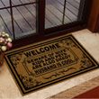 Welcome Beware Of Wife Doormat Funny Vintage Welcome Mat For Family Aniversary Gifts For Him