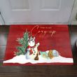 Unicorn Snowman Come In And Cozy Up Doormat Cute Door Mat Christmas Front Door Mat Gift