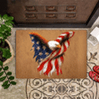 Eagle USA Flag Doormat Decor Entryway Door Patriot Doormat