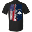 Mississippi Flag And American Flag T-Shirt New MS Flag Shirt Magnolia Designs, Unisex Clothes