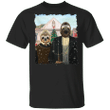 Funny American Gothic Sloth Christmas T-Shirt For Men Women Xmas Gift Idea For Parents