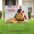 Trump Lion 2020 Keep America Great Yard Sign Donald Trump Lawn Sign Presidential Campaign