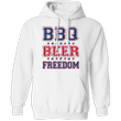BBQ Beer Freedom Hoodie Gift For Grill Lovers Beer Drinkers Related Present