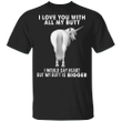 Unicorn I Love You With All My Butt T-Shirt Humour Funny Shirt Gift Idea For Women