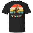 Sassquatch Ew Covidiot T-Shirt Hilarious Bigfoot With Mask Vintage Graphic Tees Couple Gifts