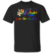 Peace Love Freedom LGBT T-Shirt Rainbow Pride Shirt