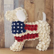 American Patriotic Puppy Wreath Christmas Wreath For Front Door Gift For Dog Lovers