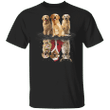 Golden Retriever Dogs Water Reflection Christmas Season Shirt Graphic Tee Gifts For Dog Lover