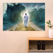 Jesus Crossing The Red Sea Poster Religious Easter Christian Poster For Wall Room Decor