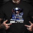 Truck Ride With Pride Shirt Eagle And Wolf Full Moon T-Shirt Gifts For Truck Driver