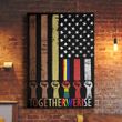 American Flag Together We Rise Poster Juneteenth Be Kind Asl Blm