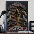 American Soldier This We'll Defend Poster Patriotic Honor Soldier Veterans Independence Day