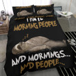 Sloth I Hate Morning People And Mornings And People Bedding Set Cartoon Animal Funny Merch