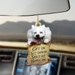 Bichon Frise Get In Sit Down Shut Up Hang On Car Hanging Car Decoration Accessories For Friends