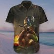 Sloth Halloween Hawaiian Shirt Cute Halloween Button Up Shirt Mens Womens Family Gift