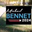 Michael Bennet 2024 Yard Sign President 2024 Campaign Sign Lawn Decorations