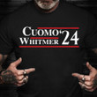 Andrew Cuomo 2024 Shirt Vote Cuomo Whitmer For President Campaign T-Shirt Step Father Gifts