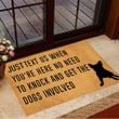 Bulldog Just Text Us When You're Here Doormat Funny Front Door Mat For Dog Owners Gift
