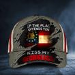If The Flag Offends You Kiss My Georgiass Hat Vintage American Flag Cap Georgia State Merch