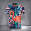 Flamingo Summer Tropical Polo Shirt Men's Flamingo Clothing