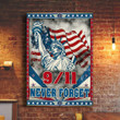9 11 Never Forget Poster Statue Of Liberty Vintage Poster Printing Patriot Day Memorial Decor