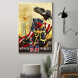 Eagle Never Forget 9.11 Poster Jesus Hands Out To 343 Firefighters Wall Hanging House Decor