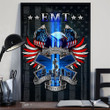 EMT We Will Never Forget 9.11.01 Poster Proud Emergency Personnel US Poster Printing Wall Decor