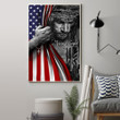 Jesus Christ Never Forget 9-11 USA Flag Poster Patriot Day Memorial Christian Decorations