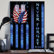 Never Forget 9.11 Poster Twin Towers US Flag Wall Art Memorial September 11 Home Wall Decor