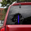 Thin Blue Line Car Decal Blue Lives Matter Bumper Sticker Honor Law Enforcement Gift