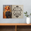 Retriever Dog Just Text Us When You're Here Poster Funny Animal Wall Art Cute Posters For Room