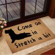 Schnauzer Come On In Stretch A Bit Yoga Doormat Funny Dog Doormat Gifts For New Dog Owners