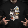 Cool Owl Eagle And Hawk Shirt Graphic Tee Gifts For Bird Lover