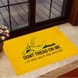 Banana Don't Tread On Me Or Else You'll Slip And Fall Doormat Welcome Door Mat House Decor