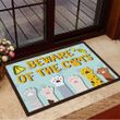 Beware Of The Cats Doormat Funny Cat Doormat Best Gifts For Cat Lovers