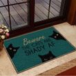 Beware The Cats Are Shady AF Doormat Black Cat Doormat House Decor