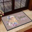 Cat Welcome Doormat Floral Welcome Mat Cute Cat Gifts