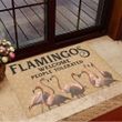 Flamingos Welcome People Tolerated Doormat Inside Door Mats Gifts For Flamingo Lovers
