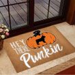 Frenchie Hey There Pumpkin Doormat Fall Door Mats Gift For French Bulldog Lover