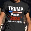 Trump Owens 2024 Take America Back T-Shirt Blacks For Trump Shirt Campaign Political